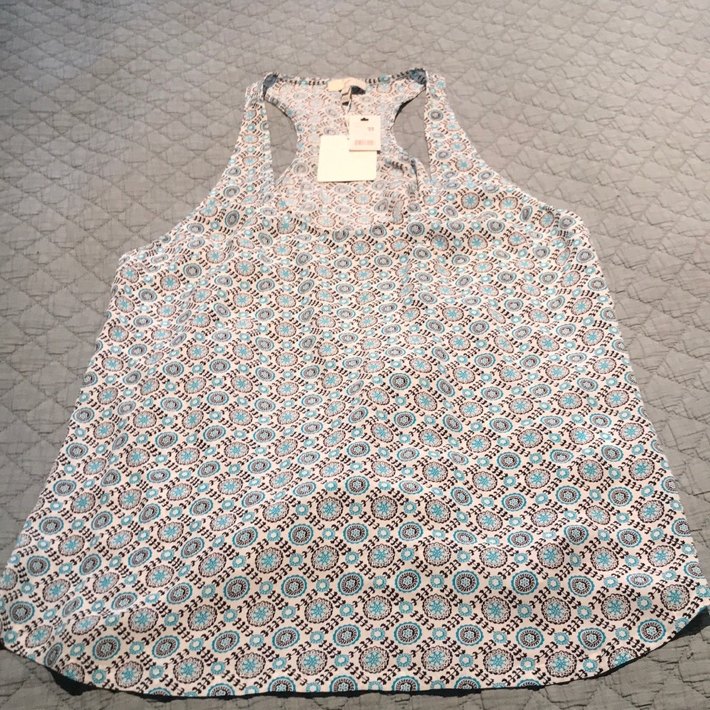 Racer back silk tank